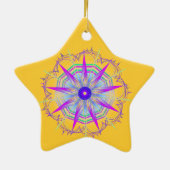 Creativiteit8 ster keramisch ornament (Achterkant)