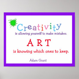 Creativiteit, Art Quote, Poster