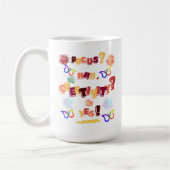 Creativiteit boven chaos koffiemok (Links)