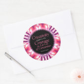Creativiteit Courage Quote Custom Art Sticker (Envelop)