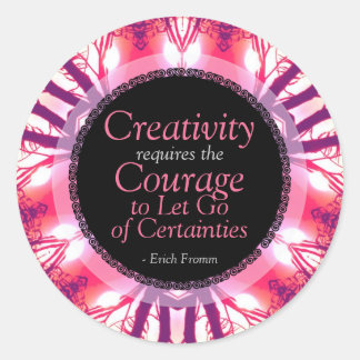 Creativiteit Courage Quote Custom Art Sticker
