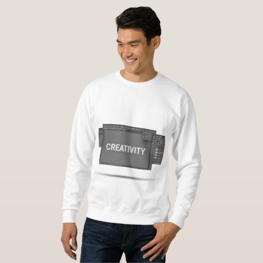 CREATIVITEIT – Door Photoshop-interface geïnspiree Trui (Voorkant volledig)