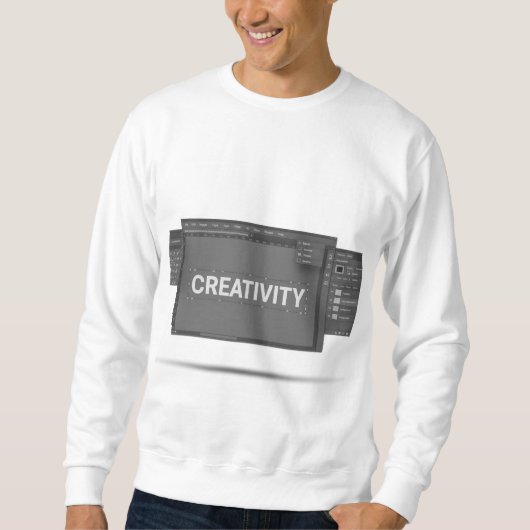 CREATIVITEIT – Door Photoshop-interface geïnspiree Trui (Voorkant)