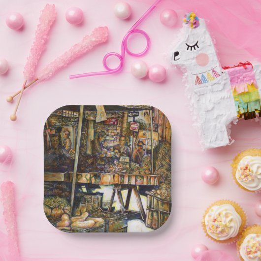 Creativiteit Glimmer Alle Helderder Papieren Bordje (Feest)