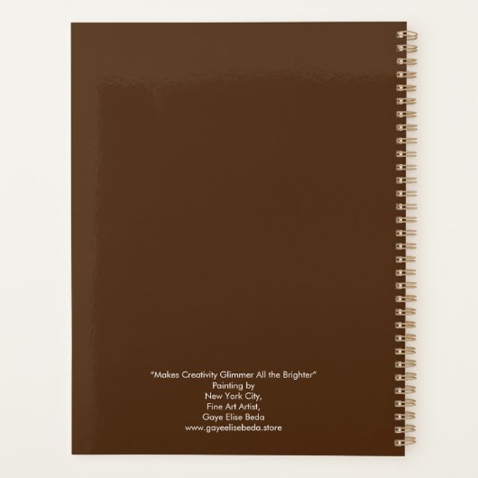 Creativiteit Glimmer Alle Helderder Planner (Achterkant)