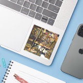 Creativiteit Glimmer Alle Helderder Sticker (Laptop met iPhone)