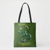Creativiteit Heart Chakra Symbol Canvas tas (Voorkant)