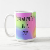 Creativiteit in een beker kleurrijke koffie-Mok Koffiemok (Links)