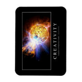 Creativiteit: Inspirerend prijsopgave Magneet (Verticaal)