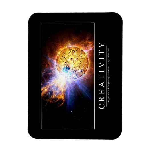 Creativiteit: Inspirerend prijsopgave Magneet (Verticaal)