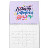 Creativiteit is besmettelijk als je het doorgeeft kalender (Mar 2026)