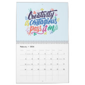 Creativiteit is besmettelijk als je het doorgeeft kalender (Feb 2026)