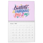 Creativiteit is besmettelijk als je het doorgeeft kalender (Jan 2027)