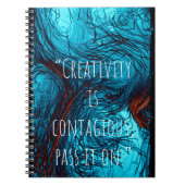 Creativiteit is besmettelijk als je het notitieboe notitieboek (Voorkant)
