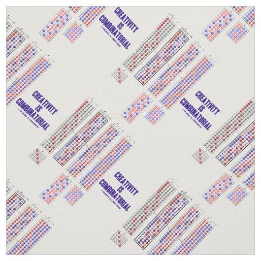 Creativiteit is combinatorische permutaties stof (Swatch)