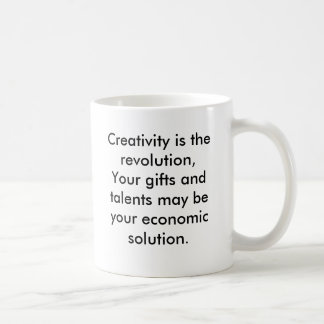 Creativiteit is de revolutie, je cadeautjes en tal koffiemok