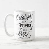 Creativiteit is een Mind Set Free Mok (Links)