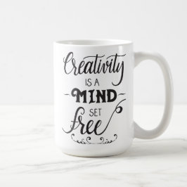 Creativiteit is een Mind Set Free Mok