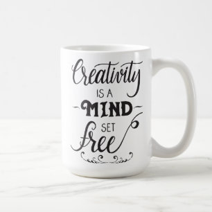 Creativiteit is een Mind Set Free Mok
