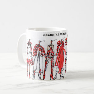 Creativiteit is eindeloze Mok