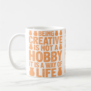Creativiteit is geen hobby, het is een manier - Po Koffiemok