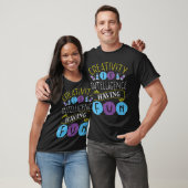 Creativiteit is intelligentie met leuke backprint  t-shirt (Unisex)