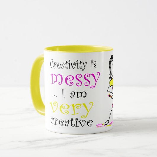 Creativiteit is Messine Mok (Voorkant links)