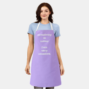 Creativiteit is Messy. Funny Apron Schort