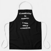 Creativiteit is Messy. Funny Apron Schort (Voorkant)