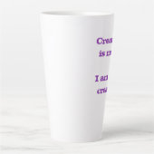 Creativiteit is Messy. Ik ben zeer creatieve laten Latte Mok (Voorkant)
