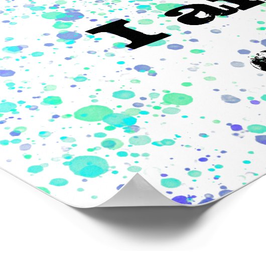 Creativiteit is Messy. Poster Verf Splatter (Hoek)