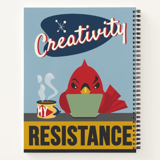 "Creativiteit is mijn weerstand" – Dot Grid Notitieboek (Achterkant)