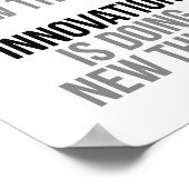 Creativiteit is nieuwe dingen bedenken poster (Hoek)