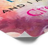 Creativiteit is rommelig en ik ben erg creatief poster (Hoek)