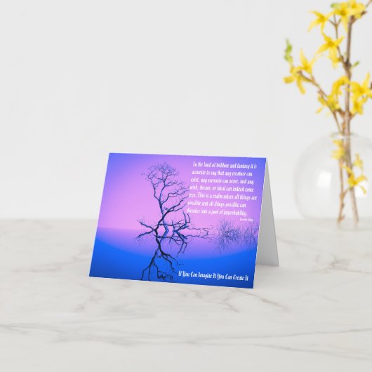 Creativiteit Kaart (Gele Bloem)