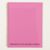 Creativiteit kan een wereld veranderen planner (Voorkant)
