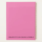 Creativiteit kan een wereld veranderen planner (Achterkant)