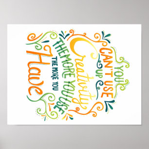 Creativiteit kan niet omhoog poster