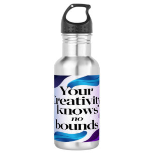 Creativiteit kent geen grenzen 3 waterfles