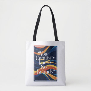 Creativiteit kent geen grenzen optie 3 tote bag
