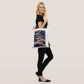 Creativiteit kent geen grenzen optie 3 tote bag (Op model)