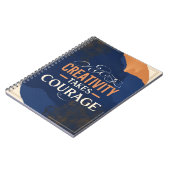 Creativiteit neemt moed in beslag notitieboek (Linkerzijde)