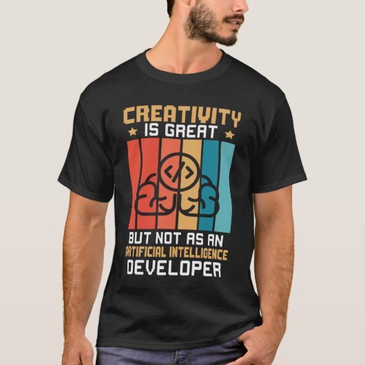 Creativiteit niet als kunstzinnige intelligentieon t-shirt (Voorkant)