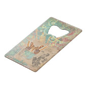 Creativiteit omarmen creditkaart flessenopener (Voorkant Gekanteld)