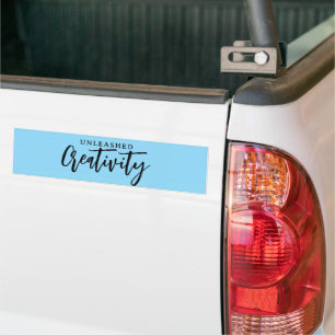 Creativiteit ontketend bumpersticker