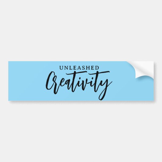 Creativiteit ontketend bumpersticker (Voorkant)