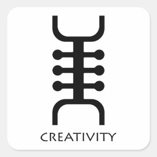 Creativiteit ( Osidan ) Adinkra Symbol Sticker