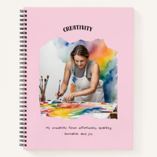Creativiteit positieve bevestiging notitieboek