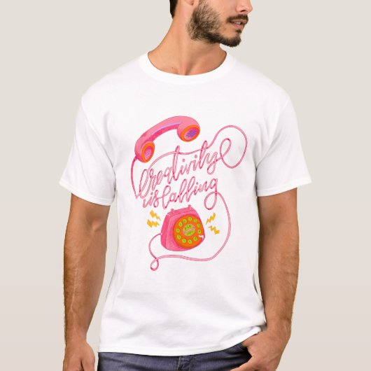 Creativiteit roept! t-shirt (Voorkant)