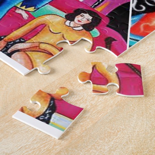 Creativiteit van het schilderen van Matisse collag Legpuzzel (Zijkant)